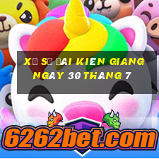 xổ số đài kiên giang ngày 30 tháng 7