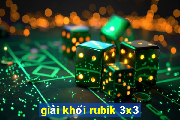 giải khối rubik 3x3