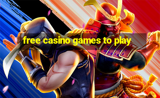 free casino games to play