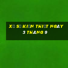 xổ số kiến thiết ngày 3 tháng 9