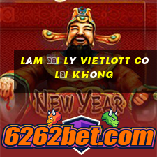 làm đại lý vietlott có lời không