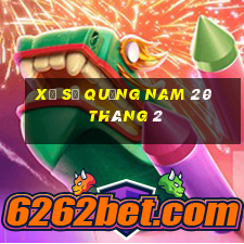 xổ số quảng nam 20 tháng 2