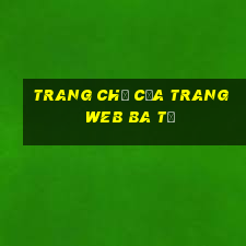 Trang chủ của trang web Ba Tư