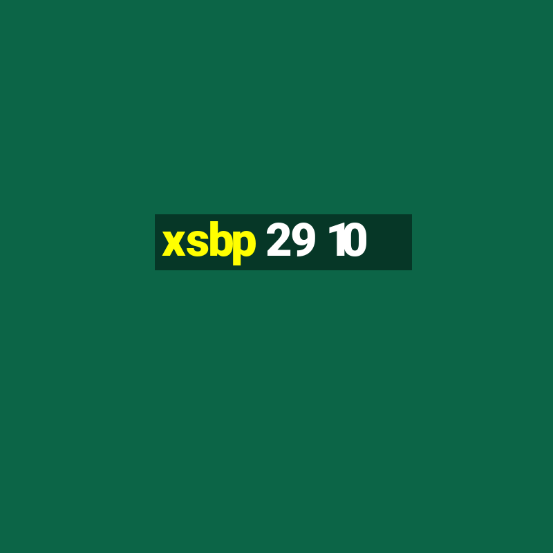 xsbp 29 10