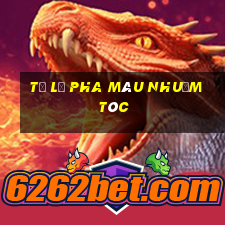 tỷ lệ pha màu nhuộm tóc