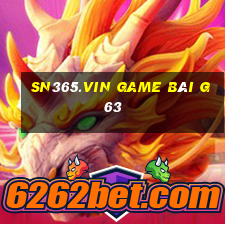 Sn365.Vin Game Bài G63