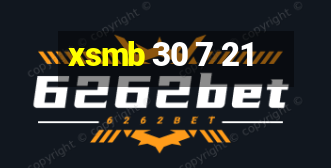 xsmb 30 7 21