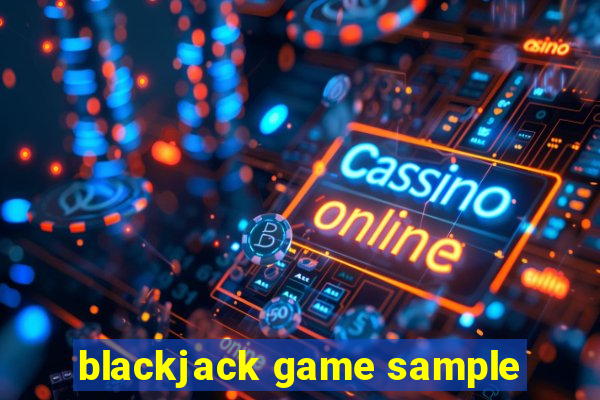 blackjack game sample