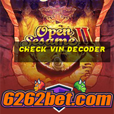 check vin decoder