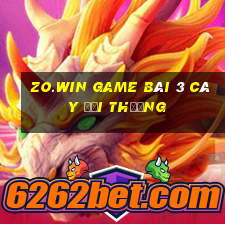 Zo.Win Game Bài 3 Cây Đổi Thưởng