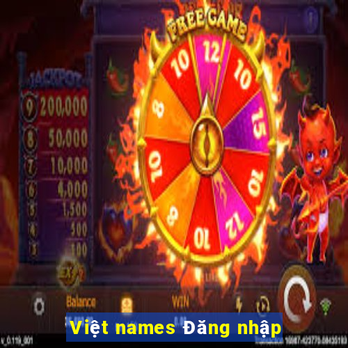 Việt names Đăng nhập