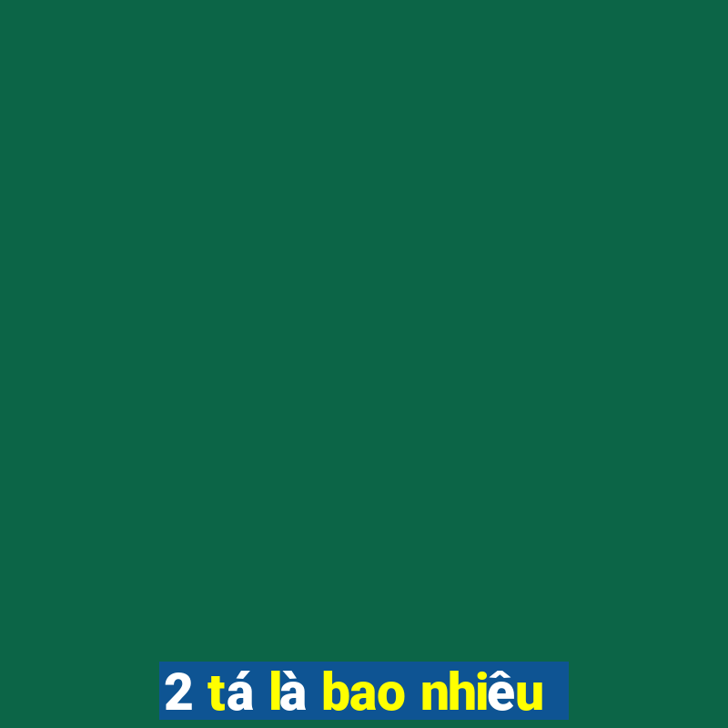 2 tá là bao nhiêu