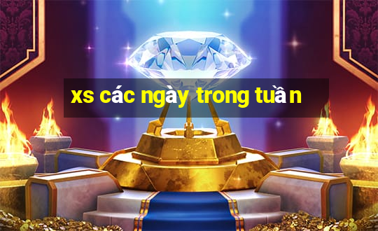 xs các ngày trong tuần