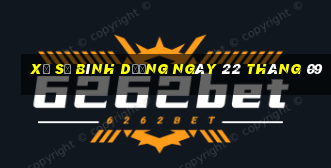 xổ số bình dương ngày 22 tháng 09