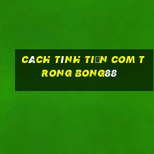 cách tính tiền com trong bong88