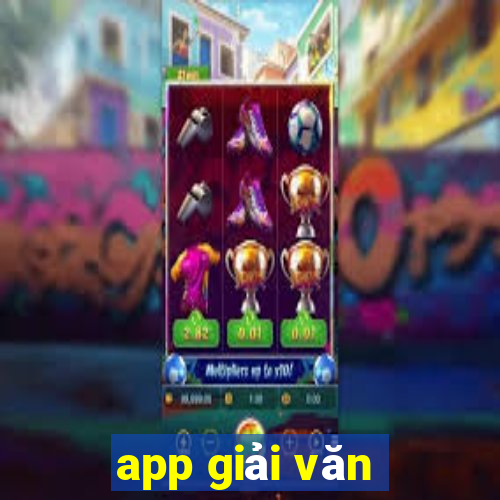 app giải văn