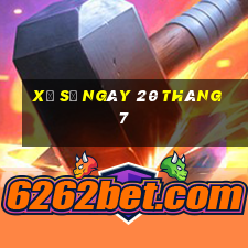 xổ số ngày 20 tháng 7