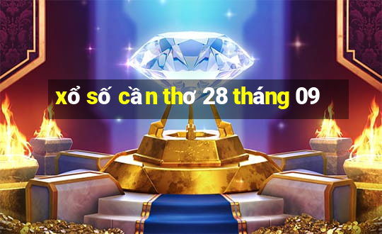 xổ số cần thơ 28 tháng 09