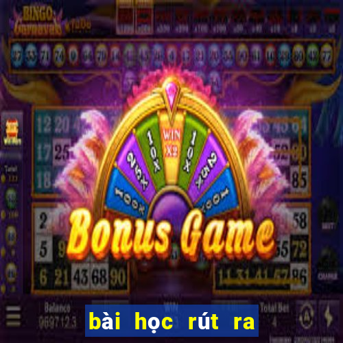 bài học rút ra từ squid game