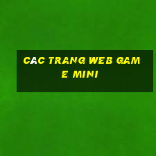 các trang web game mini