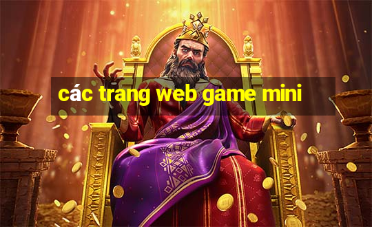 các trang web game mini