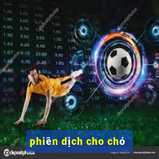 phiên dịch cho chó