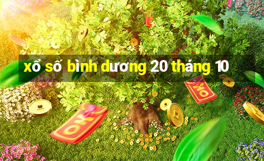 xổ số bình dương 20 tháng 10