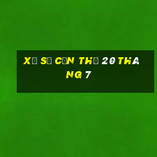 xổ số cần thơ 20 tháng 7