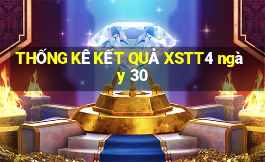 THỐNG KÊ KẾT QUẢ XSTT4 ngày 30