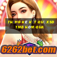 THỐNG KÊ KẾT QUẢ XSDTMB hôm qua