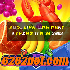 xổ số bình định ngày 9 tháng 11 năm 2003