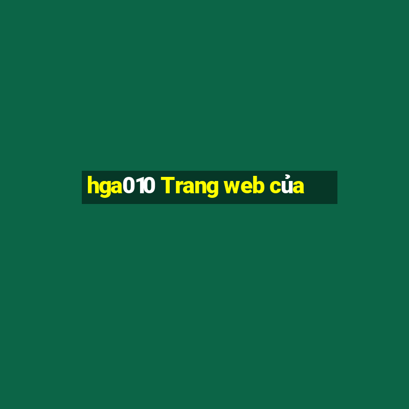 hga010 Trang web của