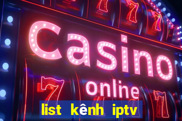 list kênh iptv mới nhất 2022