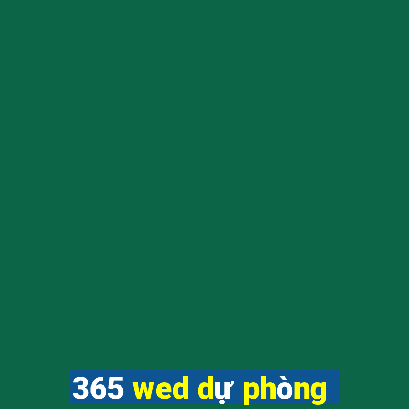 365 wed dự phòng