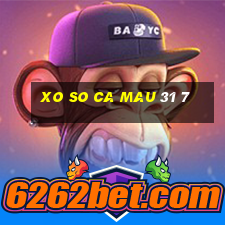 xo so ca mau 31 7