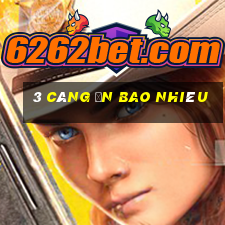 3 càng ăn bao nhiêu