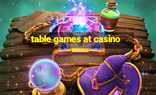 table games at casino