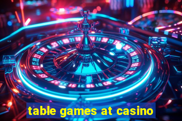 table games at casino