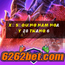 xổ số quảng nam ngày 28 tháng 6