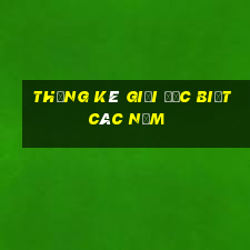 thống kê giải đặc biệt các năm