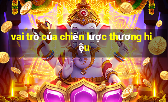 vai trò của chiến lược thương hiệu