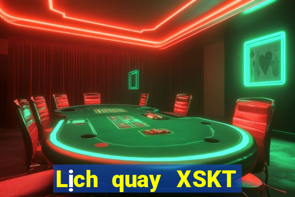 Lịch quay XSKT Thứ 6