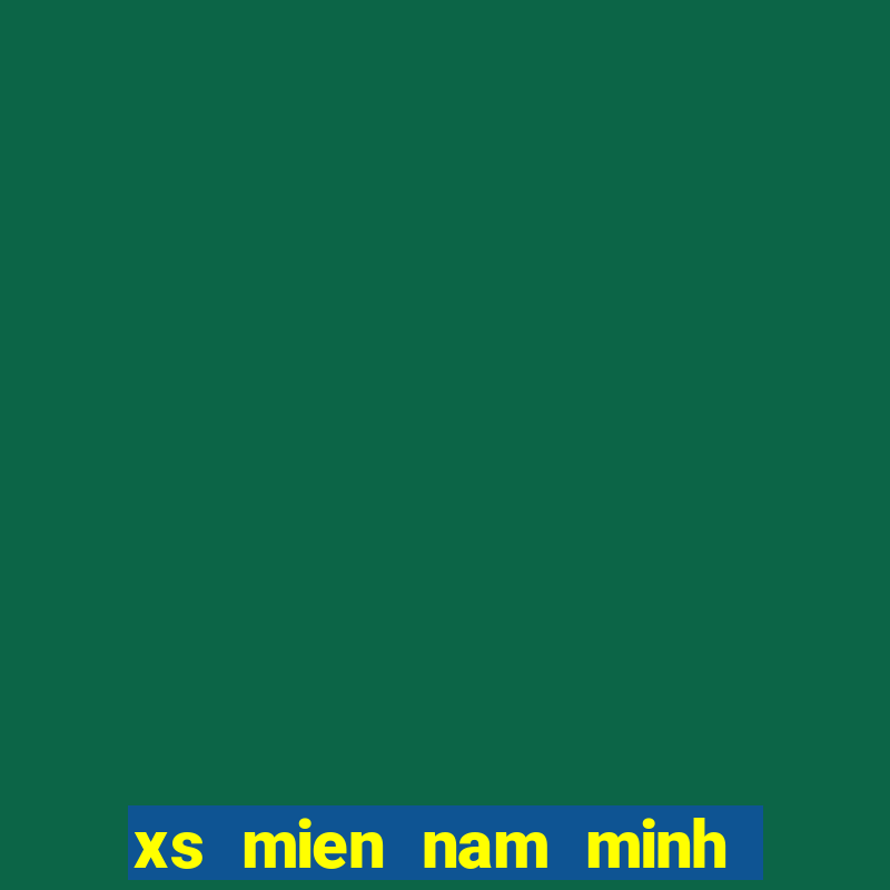 xs mien nam minh ngoc truc tiep