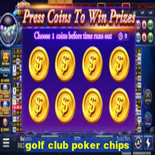 golf club poker chips