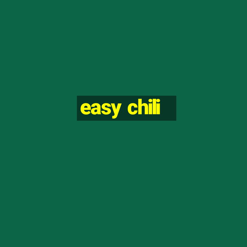 easy chili