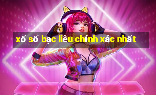 xổ số bạc liêu chính xác nhất