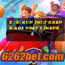 xổ số kiến thiết khánh hòa ngày 1 tháng 6