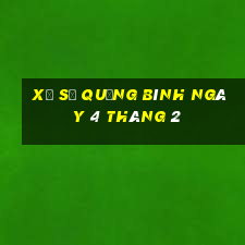 xổ số quảng bình ngày 4 tháng 2