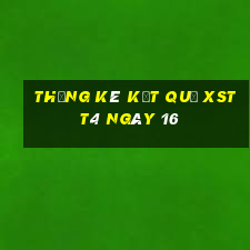 THỐNG KÊ KẾT QUẢ XSTT4 ngày 16