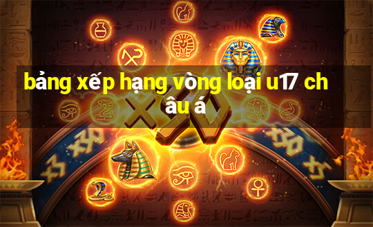 bảng xếp hạng vòng loại u17 châu á